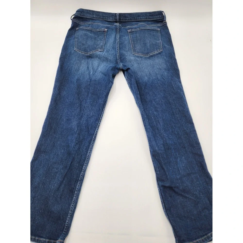 BANANA REPUBLIC 32 X14 DARK WASH AUTHENTIC JEANS WOMENS STRETCH‎ STRAIGHT FIT